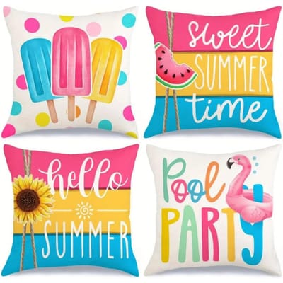 4 stuks Paars bloemenpatroon Digitale print Kussensloop Korte pluche Geschikt voor woonkamers Slaapkamers Banken Sierkussenhoes 60x60cm
