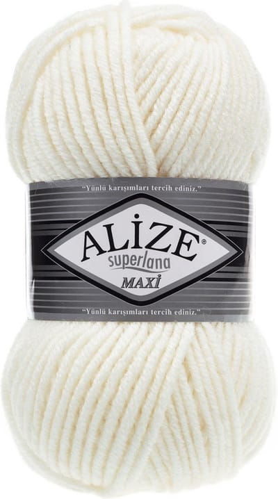 Alize Superlana Maxi 62 Light Cream Pakket 5 Bollen 500 Gram