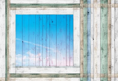 Fotobehang Wood Planks | XL - 208cm x 146cm | 130g/m2 Vlies