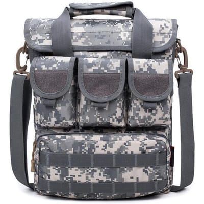 Mannen Outdoor Tactische Tas Molle Messenger Bags Militaire Camouflage Enkele Schouder Laptoptas grijs