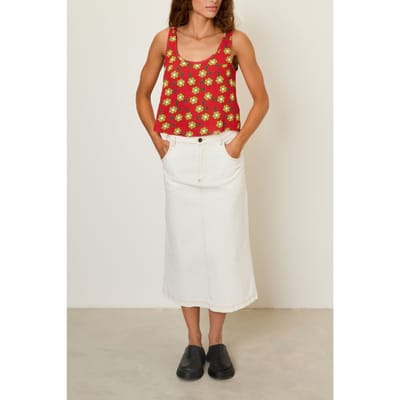 American Vintage Oyobay Top Flore Maat: S | Mouwloze Tops Outlet | Dames