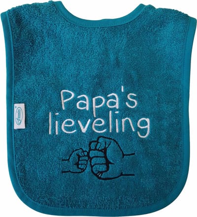 Lake green slab met "Papa's lieveling" - vaderdag, cadeautje, kraamcadeau, grappig, geschenk, baby, tekst, groen