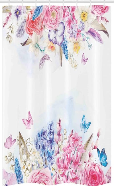 ABAKUHAUS – Shabby Chic Douchegordijn 120x180 cm – Waterafstotend, Kleurrijk