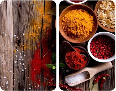 Wenko Afdekplaten Spices 52 X 40 Cm Glas Bruin 2-delig