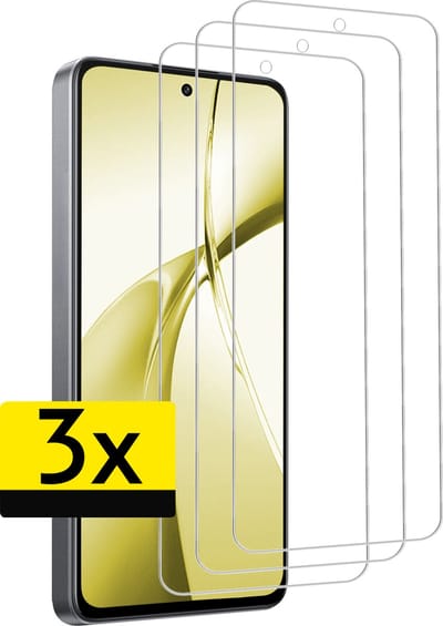 Screenprotector - Geschikt voor OnePlus Nord CE4 - 3 Stuks - Extra Sterk - Beschermglas - Gehard Glas - Tempered Glass - Screen Protector