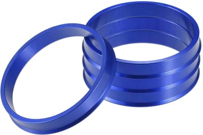 Dailygoods- Centreringsringen Aluminium Legering - OD 72.6mm/ID 67mm - Set van 4 - Antivibratie - Perfecte Pasvorm - Dikte 10mm - Wielring