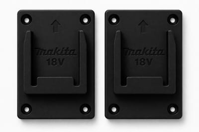 Toolhouder Set Geschikt voor Makita 18V Accu Gereedschap – Set van 2 – Wandhouder – Ophangbeugel voor Garage en Werkplaats