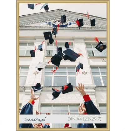 Fotolijst - SecaDesign - A4 Fotomaat - Goud - Posterlijst 21x29,7 cm