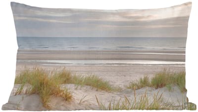 Sierkussens - Kussentjes Woonkamer - 60x40 cm - Zandstrand - Bewolkt - Duinen