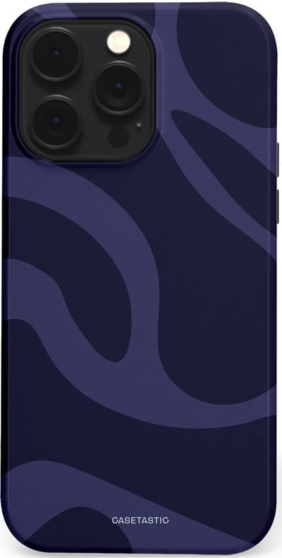 Casetastic Hoesje Geschikt voor Apple iPhone 14 Pro Max Magsafe - Stijlvolle Beschermende Duo-layer Case - Diepzee Marine Golven