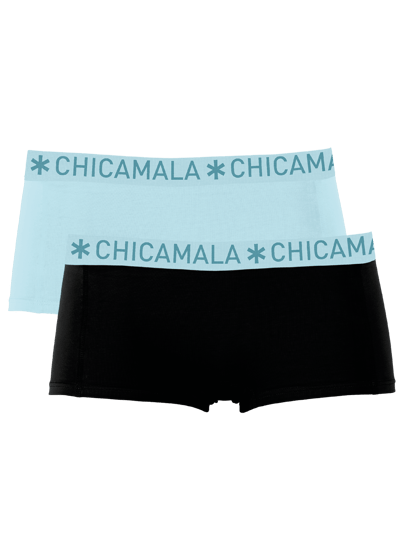 Chicamala – Boxershort Meisjes – 2 Pack – Normale Lengte – Onderbroek Meisjes – Lingerie – Ondergoed – Kleding – 95% Katoen – Meisjeskleding