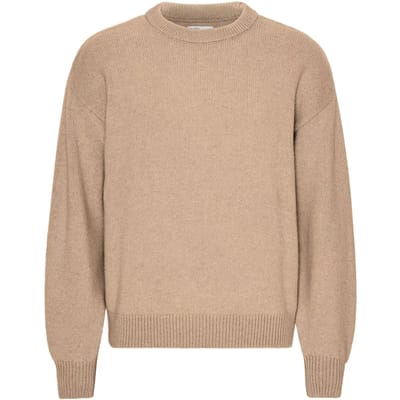 Trui met oversized ronde hals Colorful Standard Honey Beige