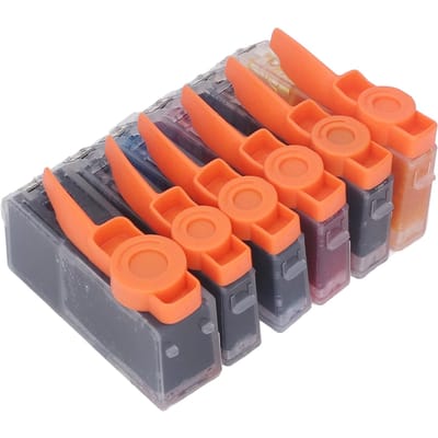 Ensemble de Cartouches d'Encre Noir et Couleur Combo Cartouches d'Encre Remplacement pour PIXMA IP4810 IP4910 IX6510 MG5210 MG5310 BK BK C