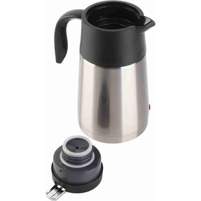12V 1300ml Acier Inoxydable Voiture Camion Voyage Bouilloire Électrique Tasse à Eau Chauffée black