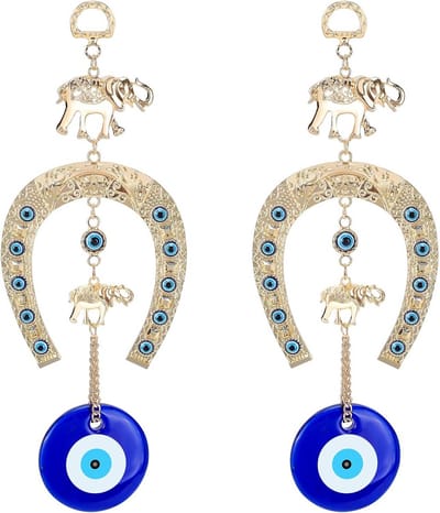 Beschermende Olifant Amulet met Boze Oog voor Auto en Thuis