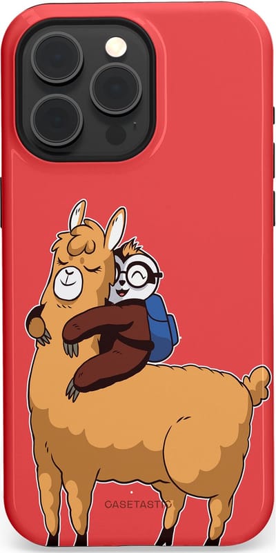 Casetastic hoesje geschikt voor Apple iPhone 15 Pro Max - MagSafe - Dubbellaagse bescherming - Lui en lekker - Fashion Case - Koraal Goud