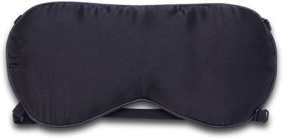 Zijde Slaapmasker voor Ontspanning en Reisgebruik - Ideaal voor Slaap en Meditatie (Zwart)