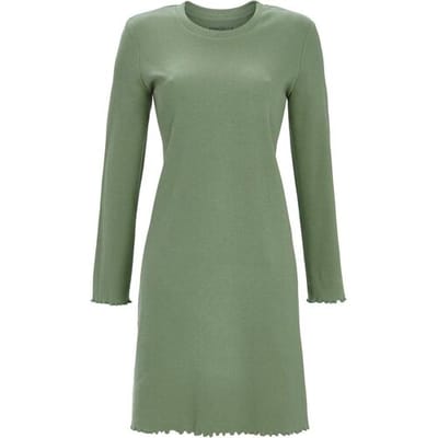 Groen nachthemd Ringella rib - Groen - Maat - 38