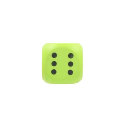 Dobbelsteen soft 16cm groen