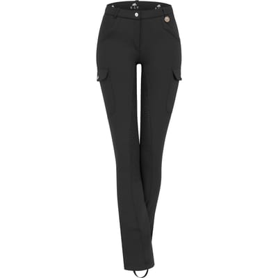 E.l.t. Micro Jodhpur Cargo Silicone Rijbroek Voor Dames Zwart 42 Vrouw