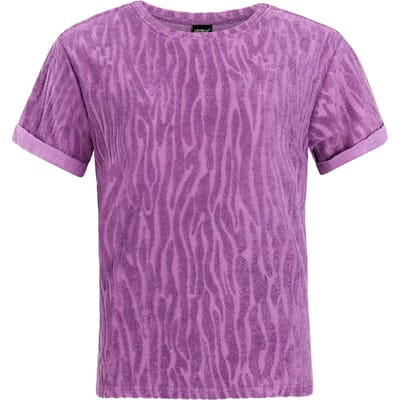 Protest PRTDuo - T-shirt Dames - Korte mouwen - Ronde hals - Loose fit - Bruin