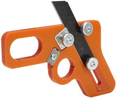 LIVIA HOME- Boogsnijmes Nauwkeurig - Houtbewerkingsrandmes - Handbediend - Compact - Roestvrij Staal - Eenvoudige Vervangbaarheid - Snijgereedschap