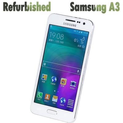 Gereviseerde Samsung Galaxy A3 A300F 1GB RAM 16GB ROM Mobiele Telefoon met 1 SIM Simple Set zwart