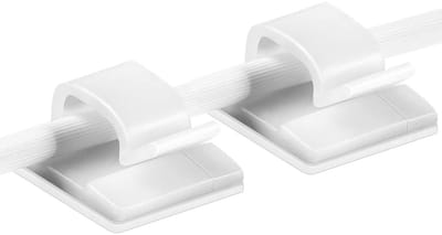 100 Stuks Zelfklevende Kabelclips voor Kabelbeheer - Organiseer Elektrische Draden en Kabels Efficiënt met Plastic Clips