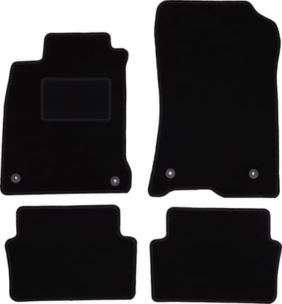Zwarte veloursmatten voor: Renault Laguna III liftback, stationwagen (2007-2015)