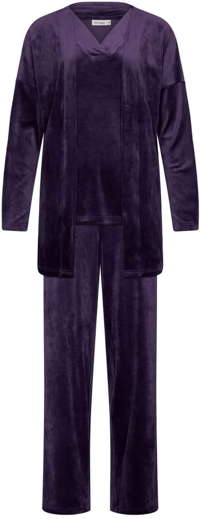 Pastunette Premium - Huispak - Dark Orchid - 3-delig - Velours - Donkerpaars - Maat 38