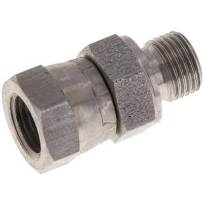 G 1/8'' F/M RVS Neusstuk 400 Bar - Hydrauliek - FL2S-FM-ST-018G-I