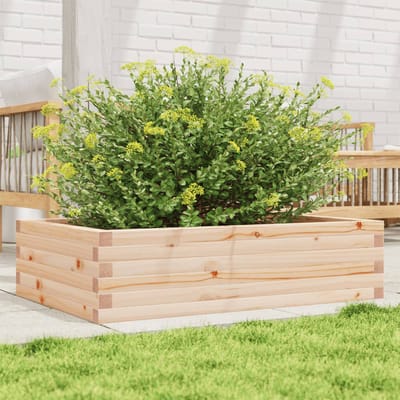 vidaXL - Plantenbak - 90x60x23 - cm - massief - grenenhout