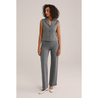 WE Fashion Gilet Blended Dark Grey Taglia: L | Gilet Outlet | Donna | Grigio