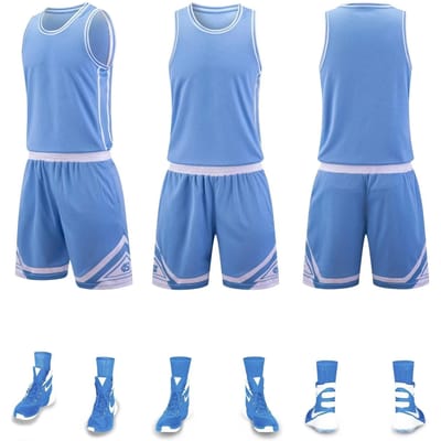 Basketbalpak, enkele schouder, vierpuntsbibliotheek, zweetabsorberend, ademend en snel drogend basketbalpak voor volwassenen, sportpak. L