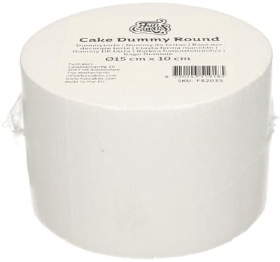 FunCakes Taart Dummy - Piepschuim Blok - Rond - Ø15 cm x 10 cm