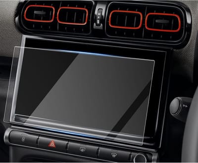 Navigatiebeschermfolie voor Citroen C3 Aircross 2022 - Tempered Glass 9H, Krasbestendig, 9 inch GPS Screen Protector en Auto Accessoires