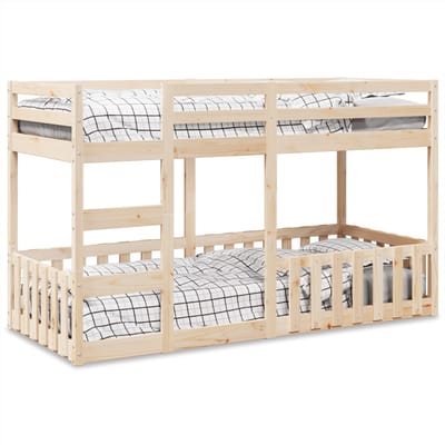 vidaXL - Stapelbed - massief - grenenhout - 90x200 - cm