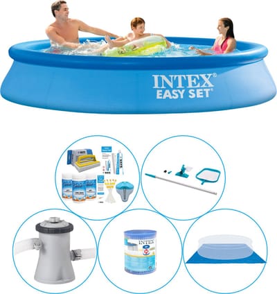 Easy Set Rond 305x61 cm - 6-delig - Zwembad Combi Deal