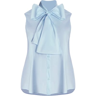 Mouwloze Blouse met Knoopdetail Dames Mat Fashion