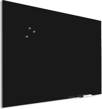 IVOL Glassboard Zwart 60 x 90 cm - Magneetbord - Beschrijfbaar - Magnetisch prikbord