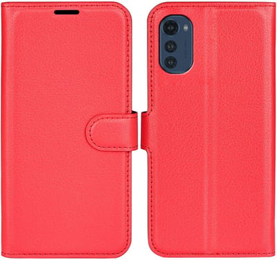 Coverup Hoesje - Geschikt voor Motorola Moto E32(s) Hoesje - Coverup Book Case - Rood