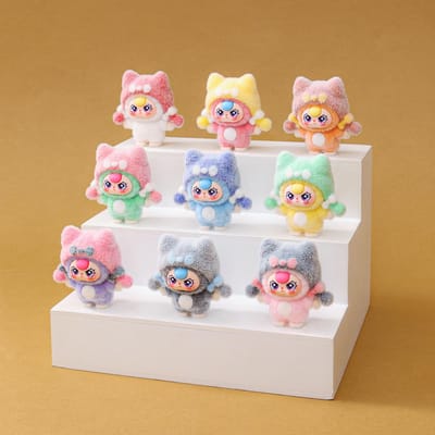 9 pièces/Ensemble Jouet Bébé Trois Figures Figurine Lapin Mini Décoration de Bureau Modèle Ornements Jouets Garçons Filles Cadeaux de Noël white