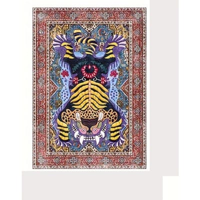 Onderkant Wasbaar Tibetaans Tijger Tapijt Tibetaanse Tijger Perzisch Etnische Stijl Keuken Woonkamer Slaapkamer Mat Wasbaar Gebied 80*120cm