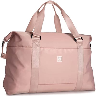 BOACAY Travel Duffel Bag for Women and Men - Weekend Bag, Overnight Bag and Gym Bag, pink, Travel Duffle