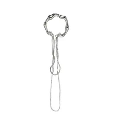 Klem helix oorbel zilverkleur hanger- geen gaatje- Charme Bijoux