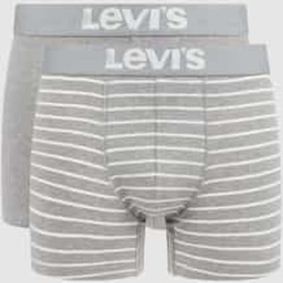 Levi's - Boxer Brief 2-pack - Grey Melange Vintage Stripe