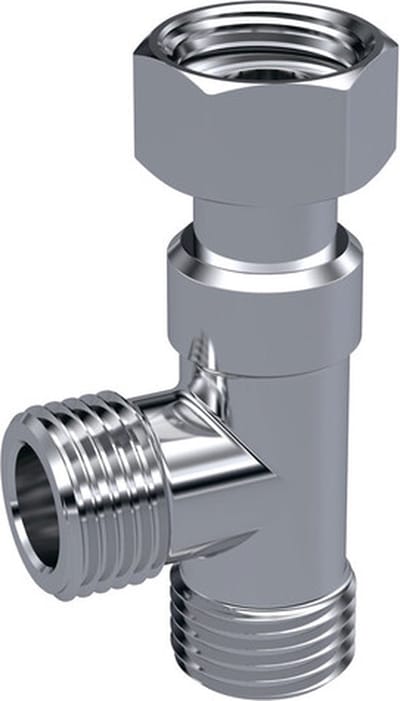 Raminex T-Stuk met wartel 3/8" voor Sanitaire Kranen 1200023