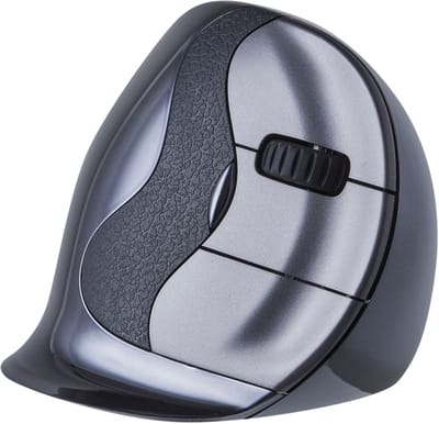 Evoluent Verticale Muis D – Draadloos – Small – Uitvinder van de Verticale Muis – Ergonomisch Gevormd voor Comfort – Vermindert Polsbelasting – 4 DPI Standen – 6 Instelbare Knoppen (Windows)