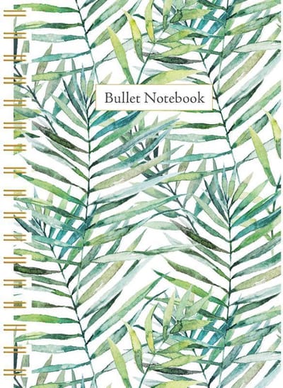 Leaves spiraalboek klein (bullet) / Leaves petit carnet à spirale (bullet)