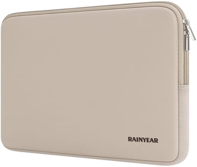 Dailygoods - RAINYEAR 14 inch laptophoes compatibel met 15 inch Macbook Air M4 M3 M2, 14 inch notebook Chromebook Ultrabook beschermende draagtas, kaki